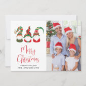 格言メリークリスマスフォトホリデーカード シーズンカード (正面)