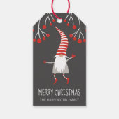 格言メリークリスマスホリーベリー ギフトタグ (正面)