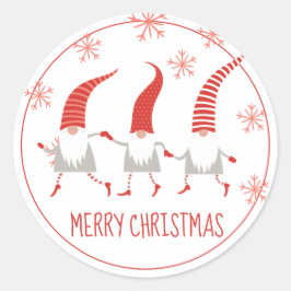 格言メリークリスマス ラウンドシール