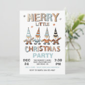 格言メリーリトルクリスマスパーティの招待状 招待状 (スタンド正面)