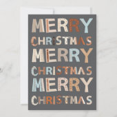 格言メリーリトルクリスマスパーティの招待状 招待状 (裏面)