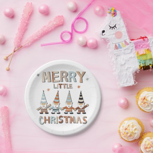 格言メリーリトルクリスマスパーティー ペーパープレート (パーティー)