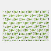 格言モダンキャンディーケーンハート名クリスマスおもしろい キッチンタオル (横)