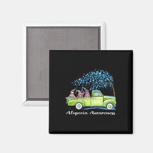 格言ライディングトラック脱毛症認識度 マグネット (正面/裏面)