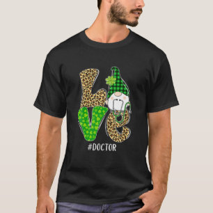 格言ラブドクターサンパトリックスデイレオパードプレイド Tシャツ