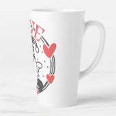 格言ラブ カフェラテマグ (右)
