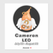 格言レオアストロロジーサインエンジェル8"ビニールステッカー シール (シート)