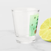 格言レプレシャンポットの金ゴールド聖パトリックスの日 ショットグラス (左)