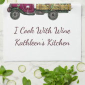 格言ワイントラックI調理師ワイン キッチンタオル (折り畳み)