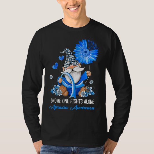 格言ワンゲアーワンアロンリボン失行認識度 Tシャツ (正面)