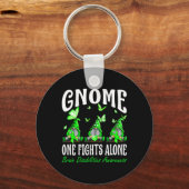 格言一人で脳障害が待ち受ける キーホルダー (裏面)