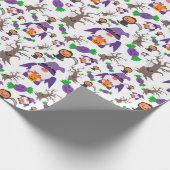 格言不気味ハロウィーン ラッピングペーパー (角)