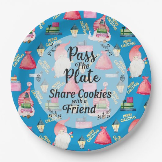 格言与えクリスマス ペーパープレート (正面)