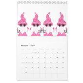 格言予定表 カレンダー (2月 2027)