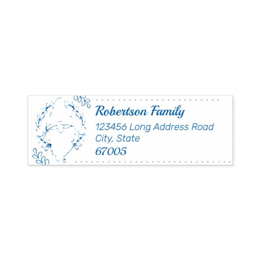 格言休日メーリングアドレスファミリー名 セルフインキングスタンプ (デザイン)