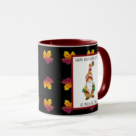 格言体は私のようにコーヒーが大好き マグカップ (正面右)