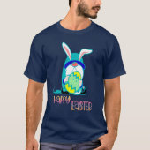 格言保持化粧卵ハッピーイースター ユニセックス Tシャツ (正面)