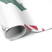 格言及びキャンディーケーンクリスマスラッピング紙 ラッピングペーパー (ロールコーナー)