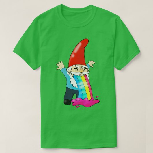 格言吐く虹を投げおもしろいる Tシャツ (デザイン正面)