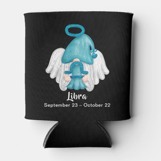 格言天秤座占星術サインエンジェル 缶クーラー (正面)