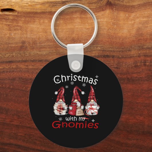 格言家族のクリスマス女性男性 – Buffalo Pla キーホルダー (正面)