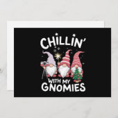 格言家族クリスマスの子供と私のgnomies シーズンカード (正面/裏面)