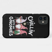 格言家族クリスマスの子供と私のgnomies Case-Mate iPhoneケース (裏面(横))