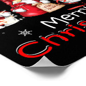 格言家族クリスマス女性のための男性バッファロープレイド ポスター (角)