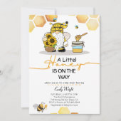 格言小さなハチミツバチベビーシャワー招待状 招待状 (正面)