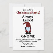格言常時ラッキー格言クリスマスパーティー 招待状 (正面)