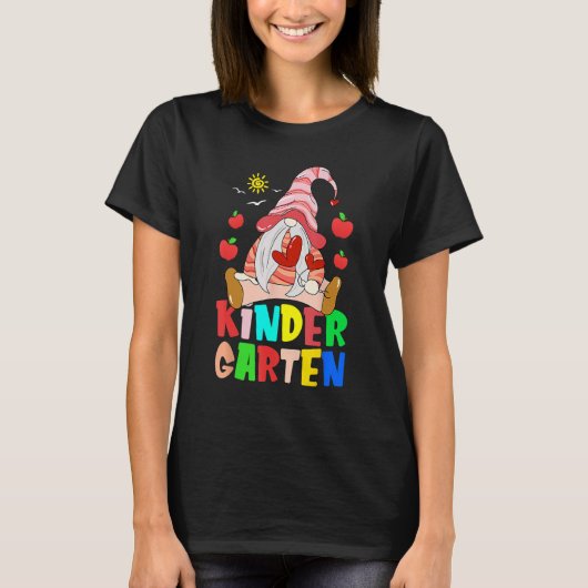 格言幼稚園クルー初日先生戻る Tシャツ (正面)