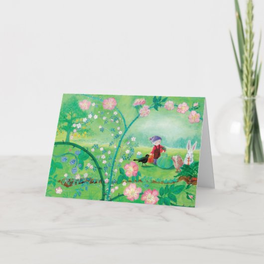 格言庭師、ブラックバード、ハリネズミと白うさぎ シーズンカード (正面)