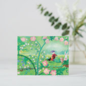 格言庭師、ブラックバード、ハリネズミと白うさぎ シーズンポストカード (スタンド正面)