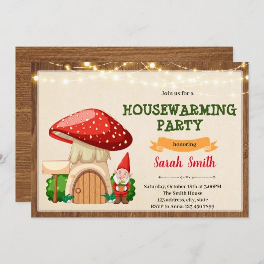 格言引っ越し祝いパーティーの招待 シーズンカード (正面/裏面)