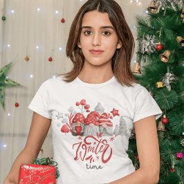 格言愛好家ユナイト：グレイ図解入りの、写真付きのクリスマス Tシャツ