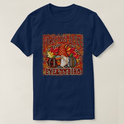 格言感謝カボチャのスパイスすべて秋のビブ Tシャツ (デザイン正面)
