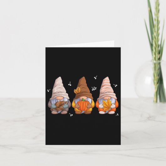 格言感謝祭格言とカボチャ秋Lea カード (正面)