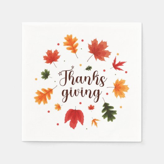 格言感謝 スタンダードカクテルナプキン (正面)