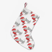 格言持猫足 スモールクリスマスストッキング (正面 (吊り時))