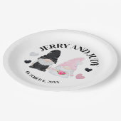 格言新郎新婦 ペーパープレート (アングル)