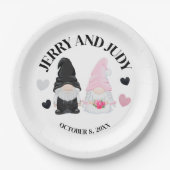 格言新郎新婦 ペーパープレート (正面)