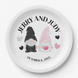 格言新郎新婦 ペーパープレート