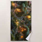 格言村 ビーチタオル (正面)