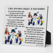 格言構築雪だるま フォトプラーク (側面)