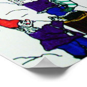 格言構築雪だるま ポスター (角)