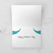 格言母の日の母最高のさん シーズンカード (内部)