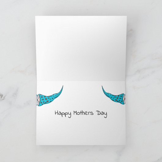 格言母の日の母最高のさん シーズンカード (内部)