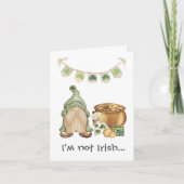 格言気のあるそぶりをしたシャムロックおもしろいSt patricks dayカード 案内状 (正面)