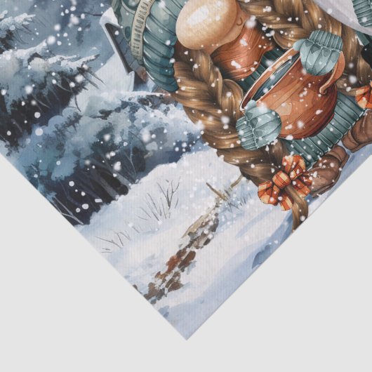 格言水彩冬のクリスマス 薄葉紙 (詳細)