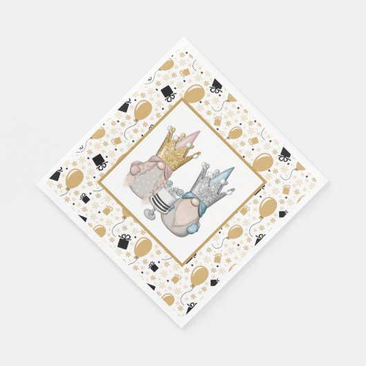 格言王室のお祝い スタンダードランチョンナプキン (角)